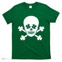 Irish Shamrock Skull T-Shirt thumb 0