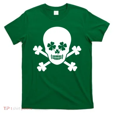 Irish Shamrock Skull T-Shirt
