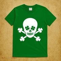 Irish Shamrock Skull T-Shirt thumb 5