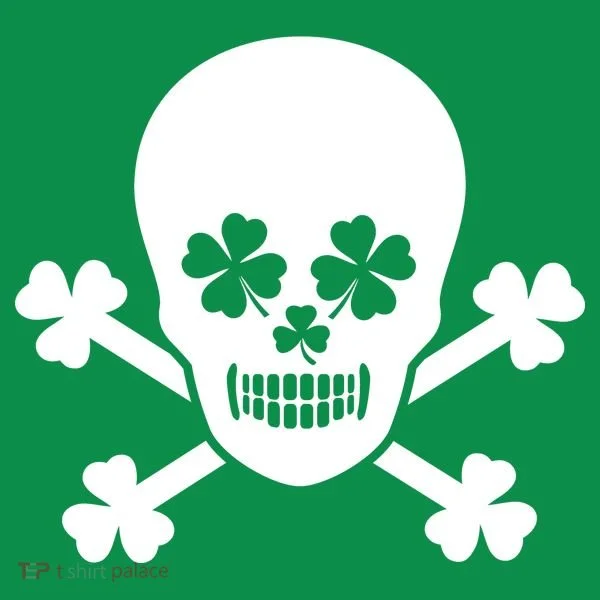 Irish Shamrock Skull T-Shirt
