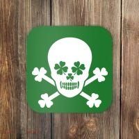 Irish Shamrock Skull Coaster thumb 0