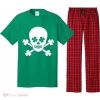Irish Shamrock Skull Pajama Set thumb 0