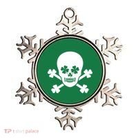 Irish Shamrock Skull Ornament thumb 0
