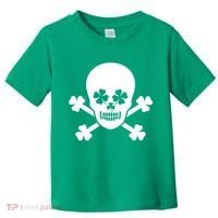 Irish Shamrock Skull Toddler T-Shirt thumb 0