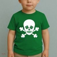 Irish Shamrock Skull Toddler T-Shirt thumb 2