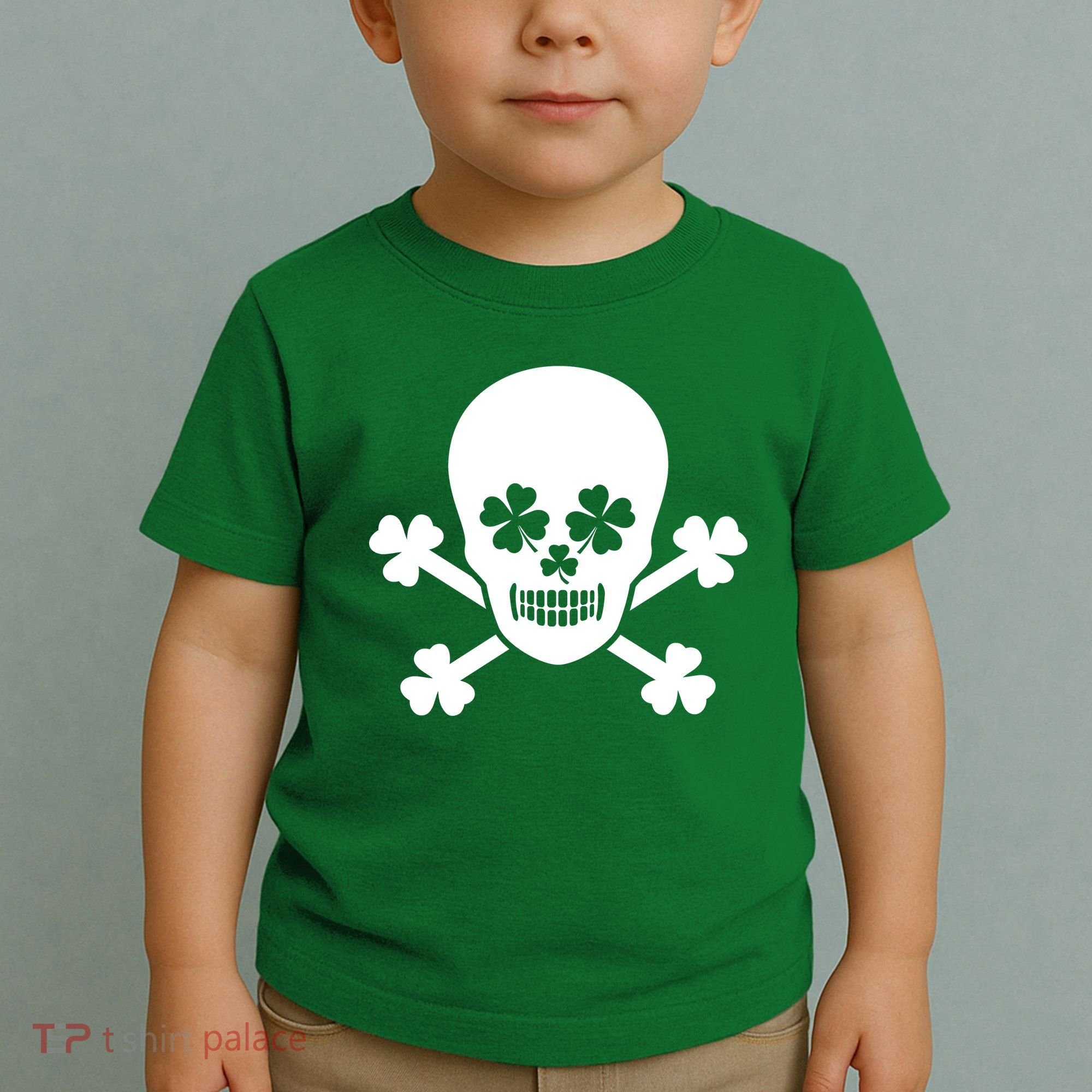 Irish Shamrock Skull Toddler T-Shirt