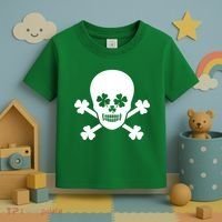 Irish Shamrock Skull Toddler T-Shirt thumb 3
