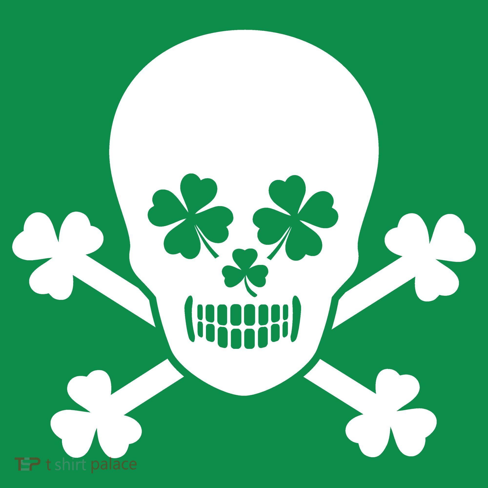 Irish Shamrock Skull Toddler T-Shirt