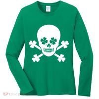 Irish Shamrock Skull Women's Long Sleeve Shirt thumb 0
