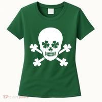 Irish Shamrock Skull Women's T-Shirt thumb 0