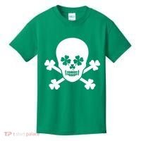 Irish Shamrock Skull Kids T-Shirt thumb 0