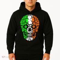 Irish Skull Ireland Clover Hoodie thumb 2