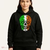 Irish Skull Ireland Clover Hoodie thumb 5