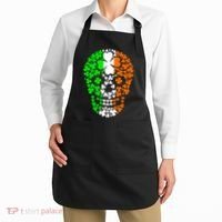 Irish Skull Ireland Clover Apron thumb 2