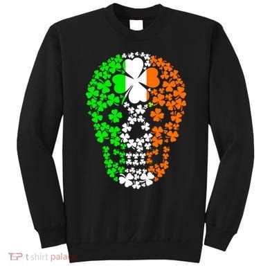 Irish Skull Ireland Clover Sweatshirt