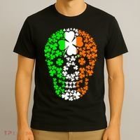 Irish Skull Ireland Clover T-Shirt thumb 3