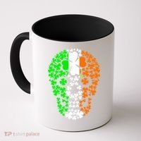 Irish Skull Ireland Clover Coffee Mug thumb 0