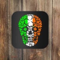 Irish Skull Ireland Clover Coaster thumb 0