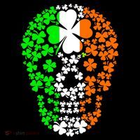 Irish Skull Ireland Clover Coaster thumb 2