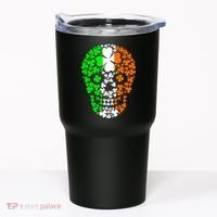 Irish Skull Ireland Clover Tumbler thumb 0