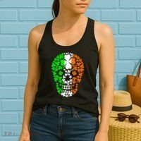 Irish Skull Ireland Clover Women's Tank Top thumb 2