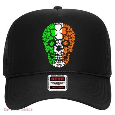 Irish Skull Ireland Clover Hat