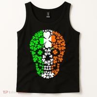 Irish Skull Ireland Clover Tank Top thumb 2