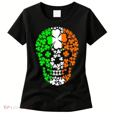 Irish Skull Ireland Clover Women's T-Shirt