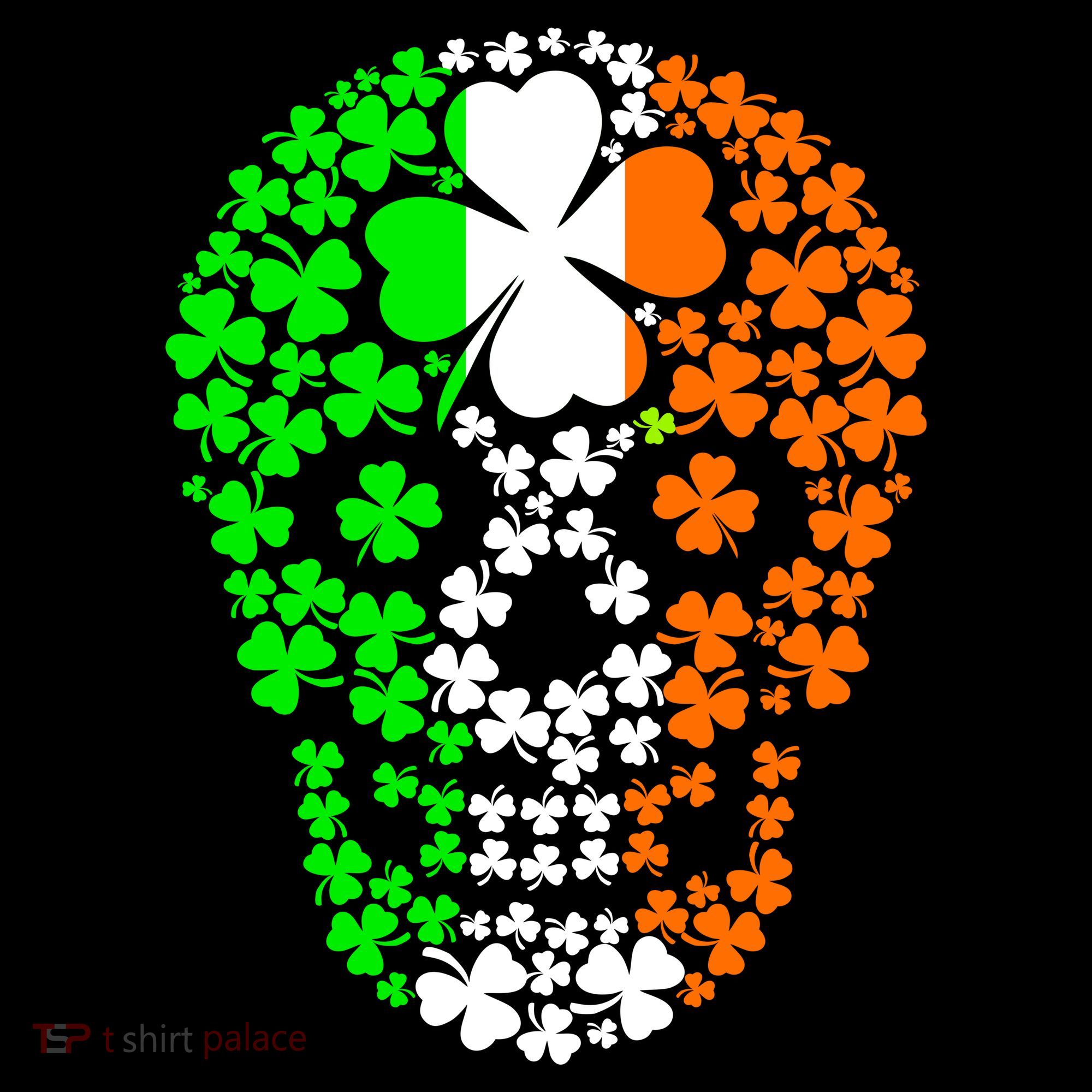 Irish Skull Ireland Clover Kids Sweatshirt