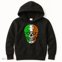 Irish Skull Ireland Clover Kids Hoodie thumb 0