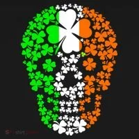 Irish Skull Ireland Clover Kids Long Sleeve Shirt thumb 2