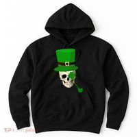 Irish Skull Smoking A Pipe Hoodie thumb 0