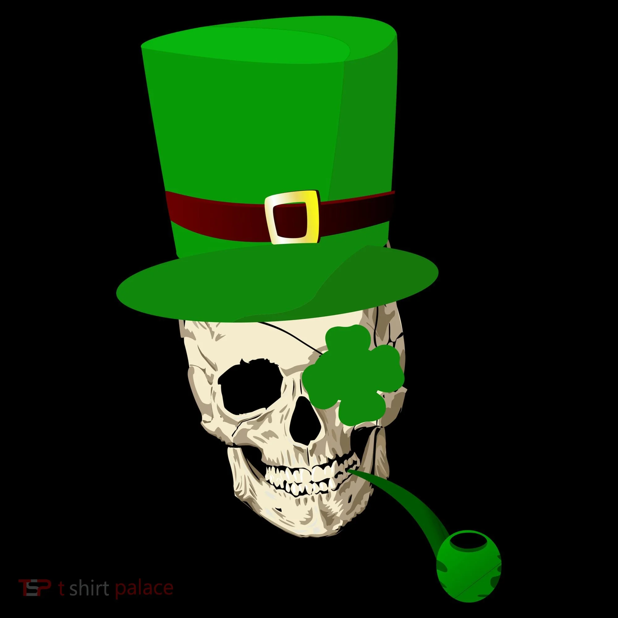 Irish Skull Smoking A Pipe Coffee Mug
