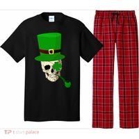 Irish Skull Smoking A Pipe Pajama Set thumb 0