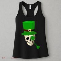 Irish Skull Smoking A Pipe Women's Tank Top thumb 3