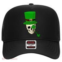 Irish Skull Smoking A Pipe Hat thumb 0