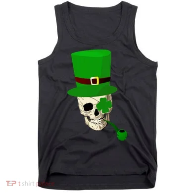 Irish Skull Smoking A Pipe Tank Top