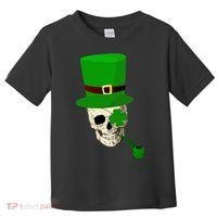 Irish Skull Smoking A Pipe Toddler T-Shirt thumb 0