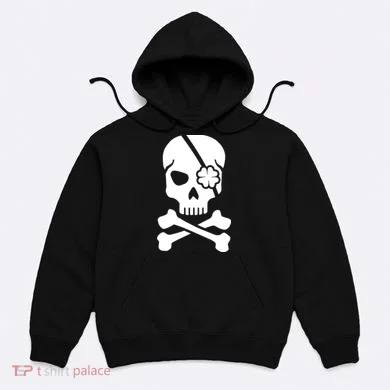 Irish Skull With A Pirate Clover Patch Hoodie