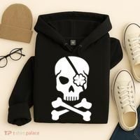 Irish Skull With A Pirate Clover Patch Hoodie thumb 4