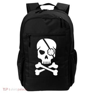 Irish Skull With A Pirate Clover Patch Backpack