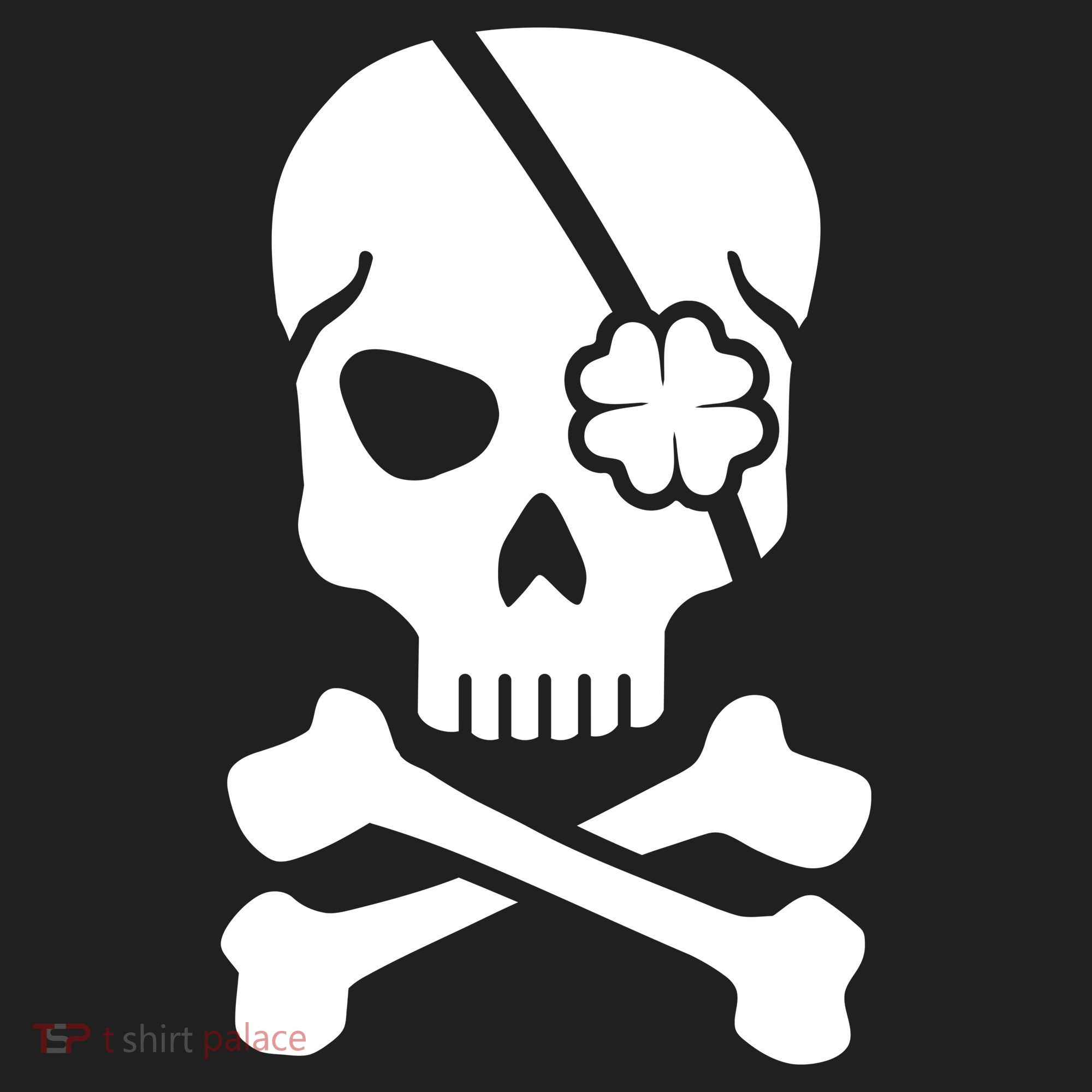 Irish Skull With A Pirate Clover Patch Beanie