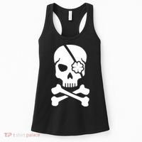 Irish Skull With A Pirate Clover Patch Women's Tank Top thumb 0