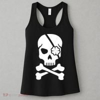 Irish Skull With A Pirate Clover Patch Women's Tank Top thumb 3