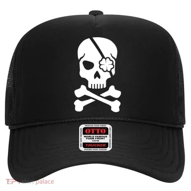 Irish Skull With A Pirate Clover Patch Hat