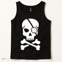 Irish Skull With A Pirate Clover Patch Tank Top thumb 2