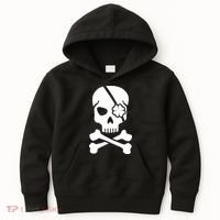 Irish Skull With A Pirate Clover Patch Kids Hoodie thumb 0