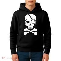 Irish Skull With A Pirate Clover Patch Kids Hoodie thumb 4