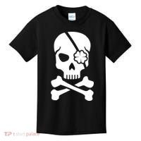 Irish Skull With A Pirate Clover Patch Kids T-Shirt thumb 0