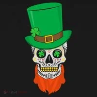 Irish Sugar Skull St. Patrick's Day Doggie Tank thumb 4